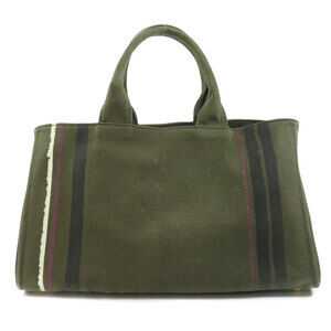 Prada Hand Tote Canapa Bag Canvas 2way
